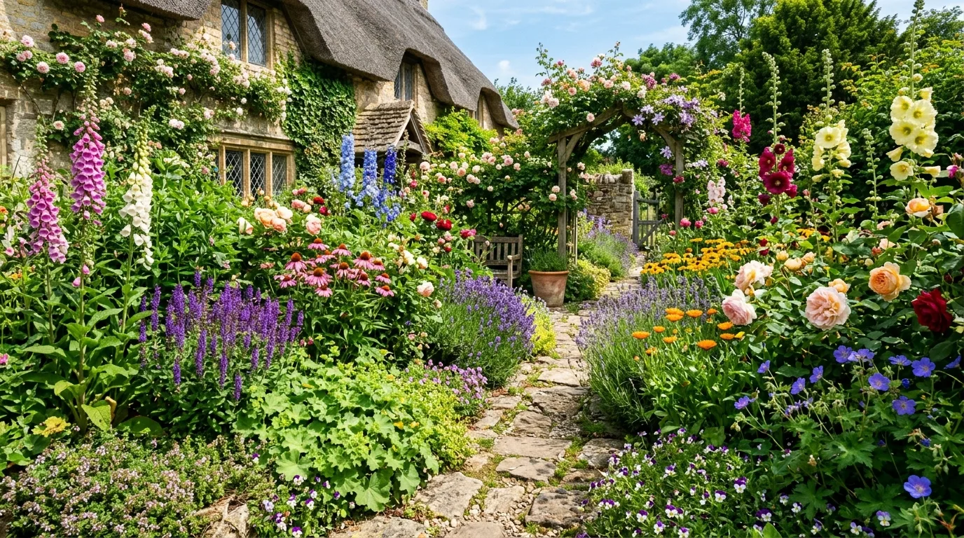 Mixed Heights Cottage Planting
